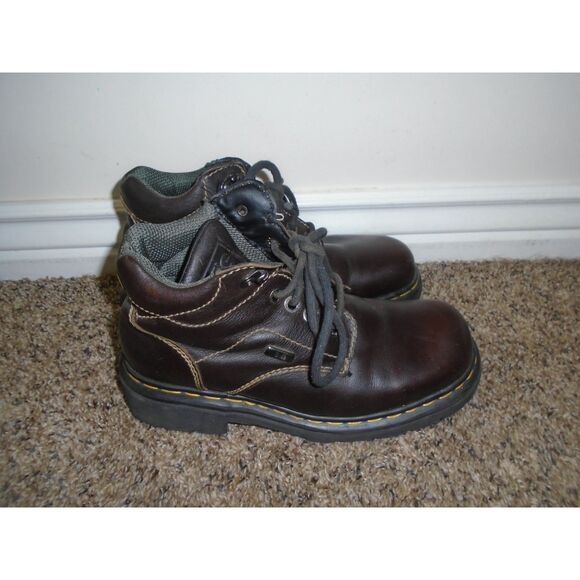 Dr MARTENS 9271 Vintage MIE chunky high top lace-up brown boots Mens 9 womens 10 - Picture 1 of 12